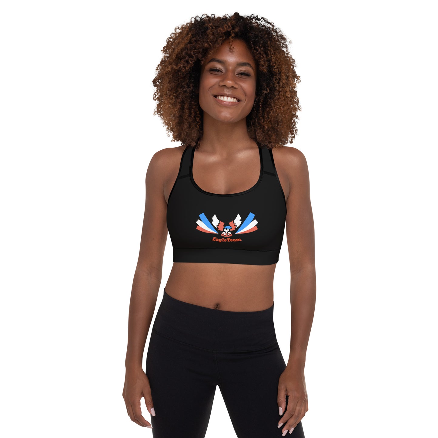 ET80 Padded Black Sports Bra