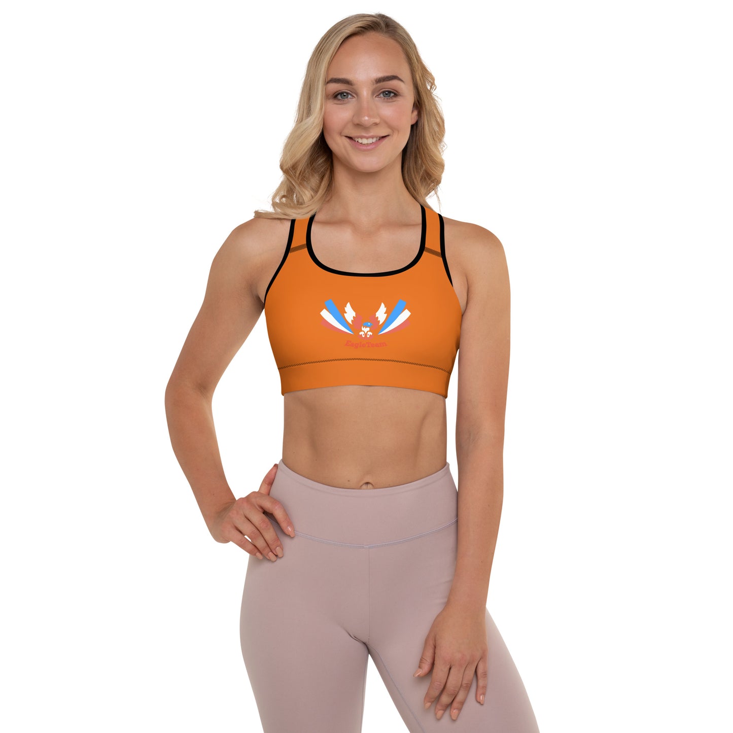 ET80 Padded Orange Sports Bra