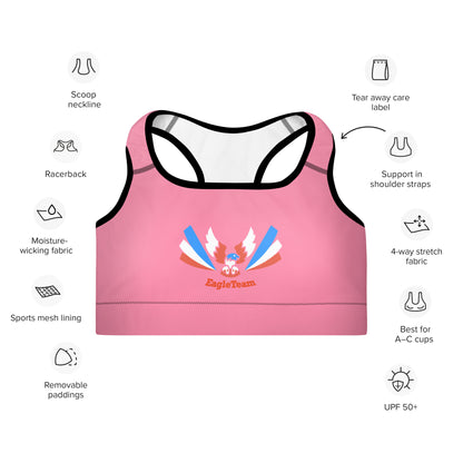 ET80 Padded Pink Sports Bra