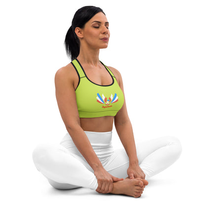 ET80 Padded Green Sports Bra