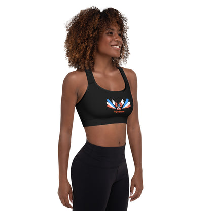 ET80 Padded Black Sports Bra