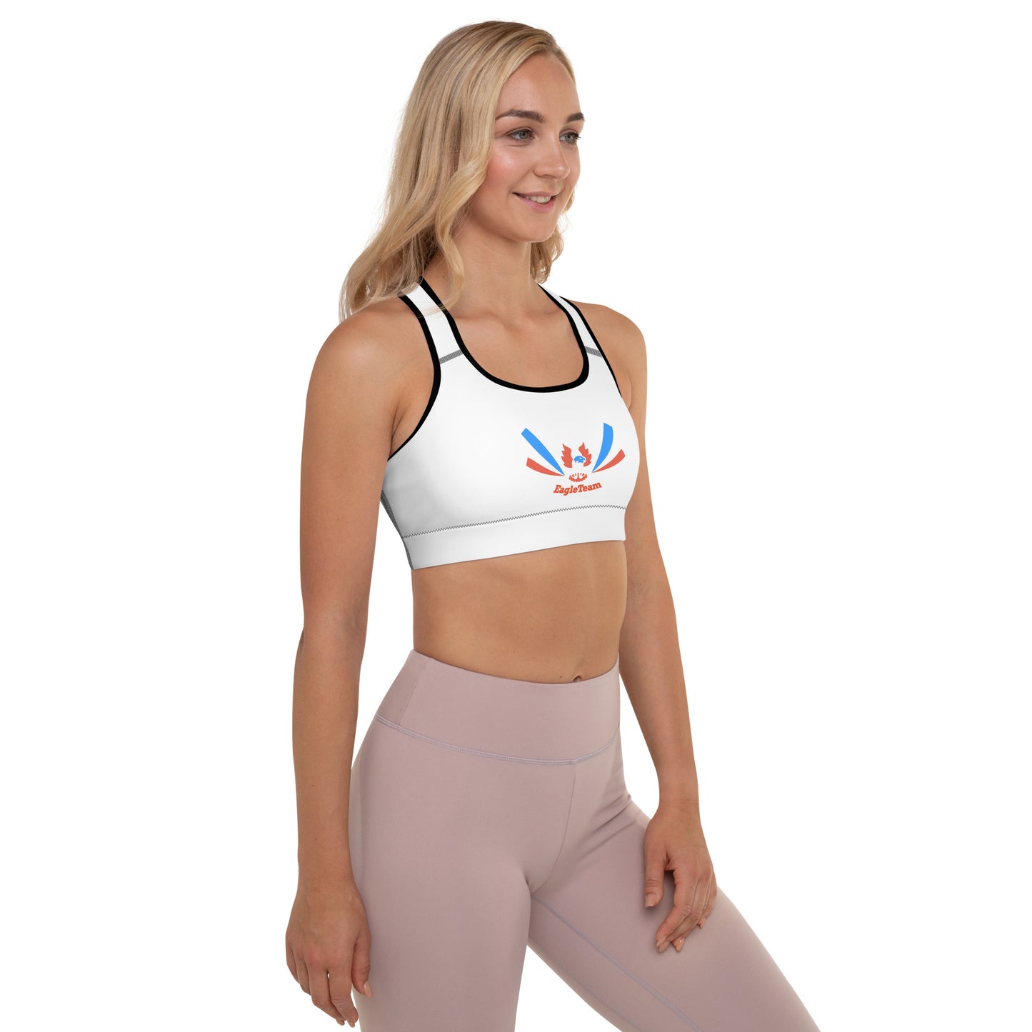 ET80 Padded White Sports Bra