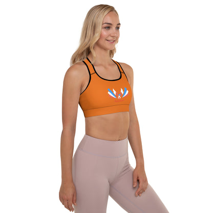 ET80 Padded Orange Sports Bra