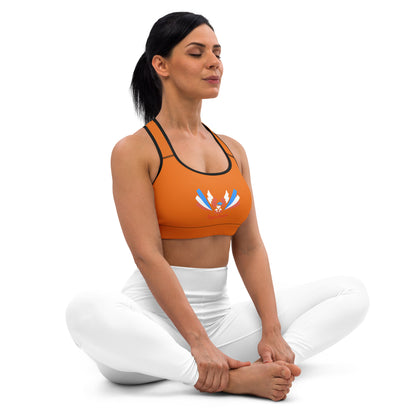 ET80 Padded Orange Sports Bra