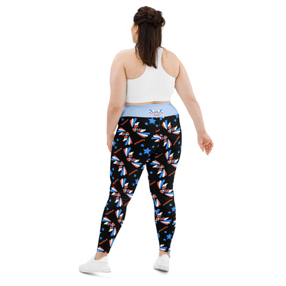  Plus Size All-Over Print Leggings 