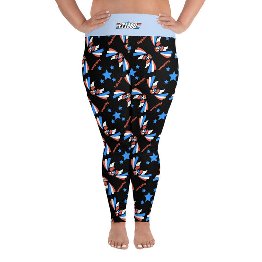  Plus Size All-Over Print Leggings 