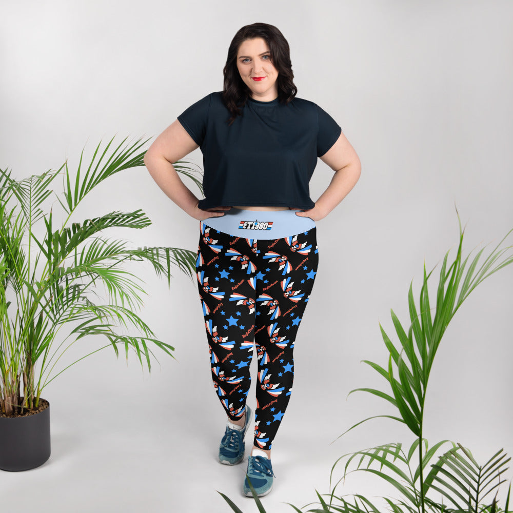  Plus Size All-Over Print Leggings 