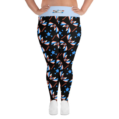  Plus Size All-Over Print Leggings 