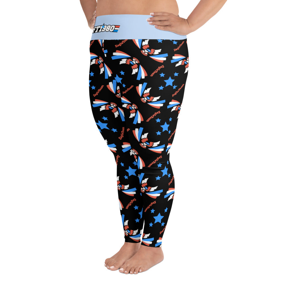  Plus Size All-Over Print Leggings 