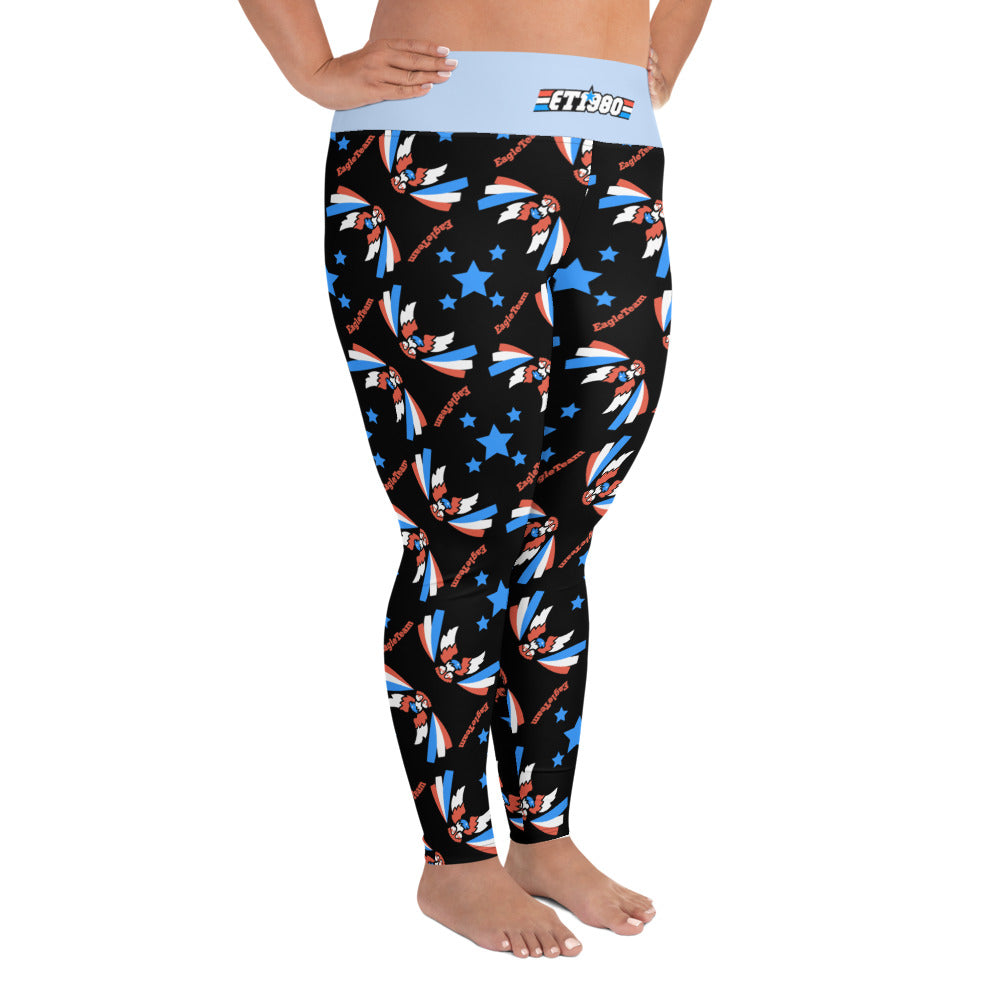  Plus Size All-Over Print Leggings 