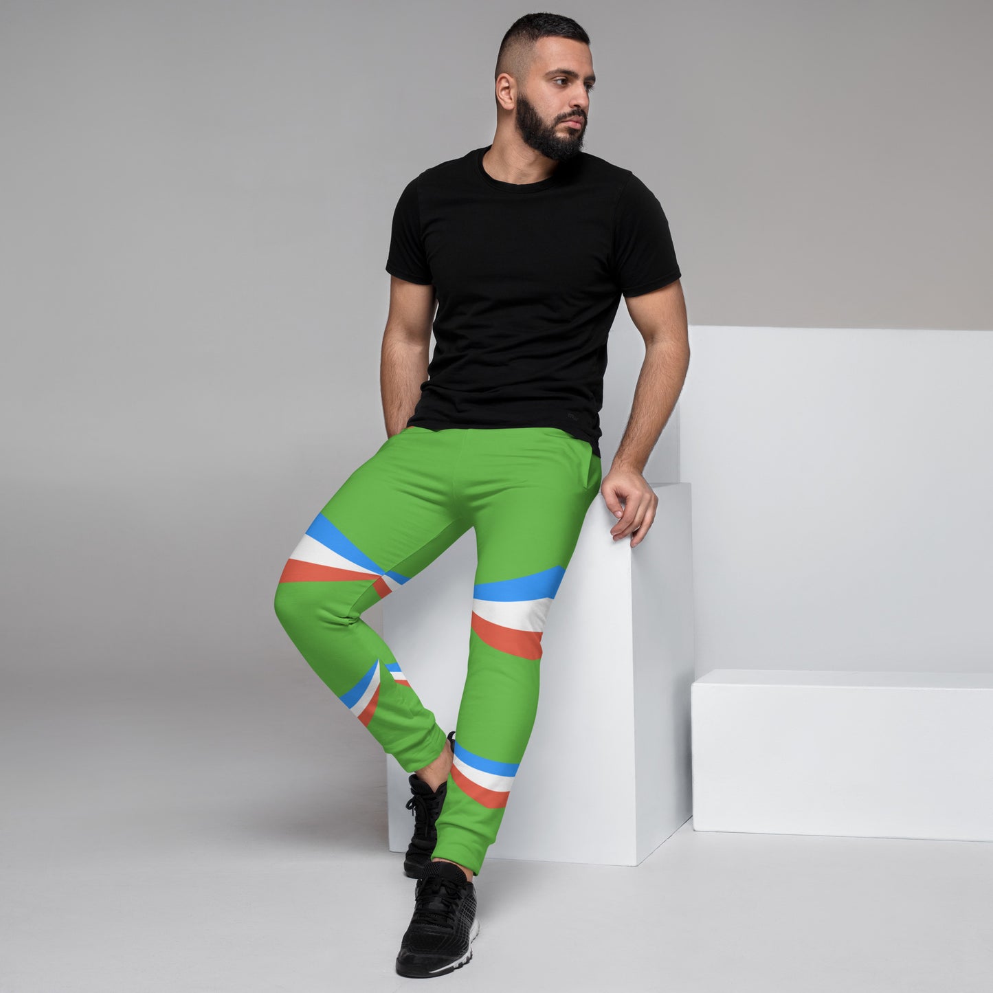 ET80 Green/Blue Stripe Men's Joggers