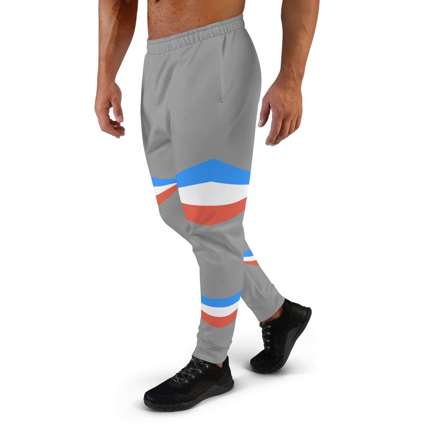 ET80 Grey/Blue Stripe Men's Joggers