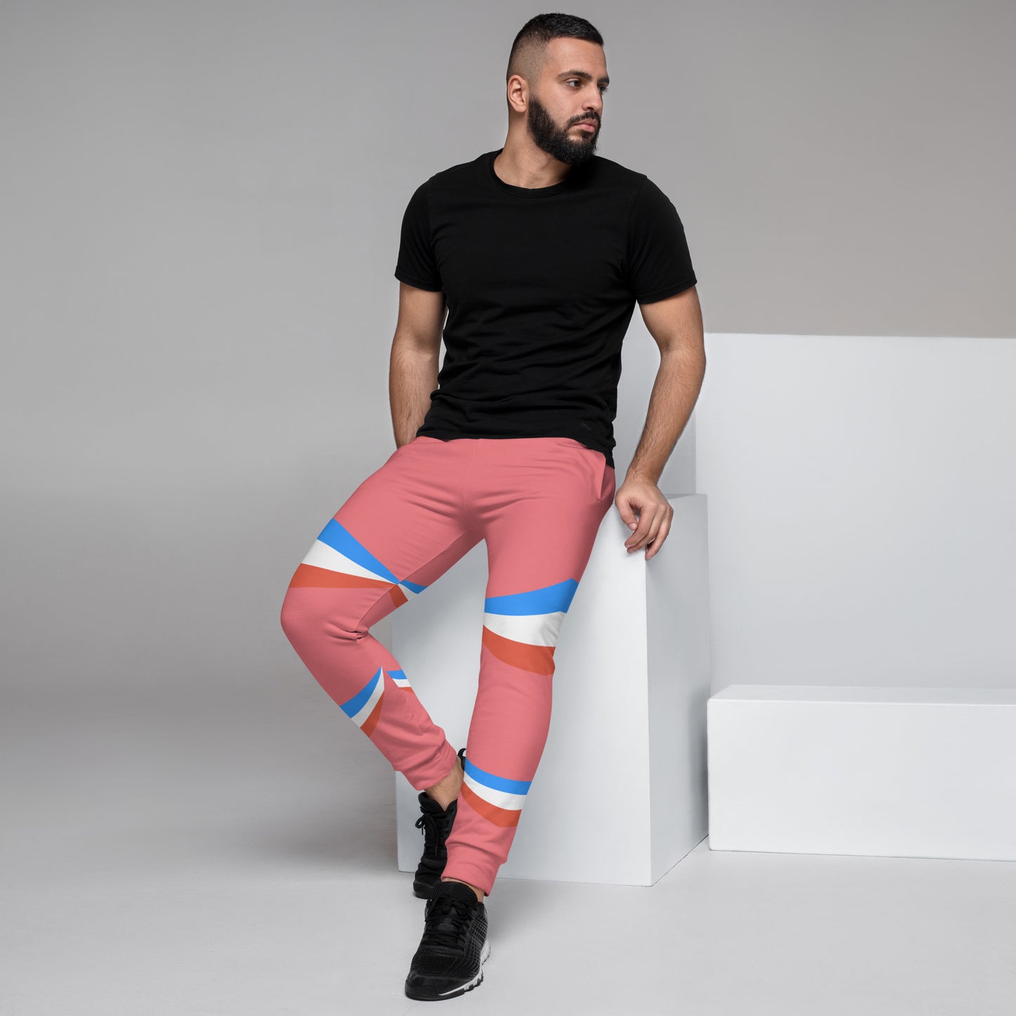 ET80 Pink/Blue Stripe Men's Joggers