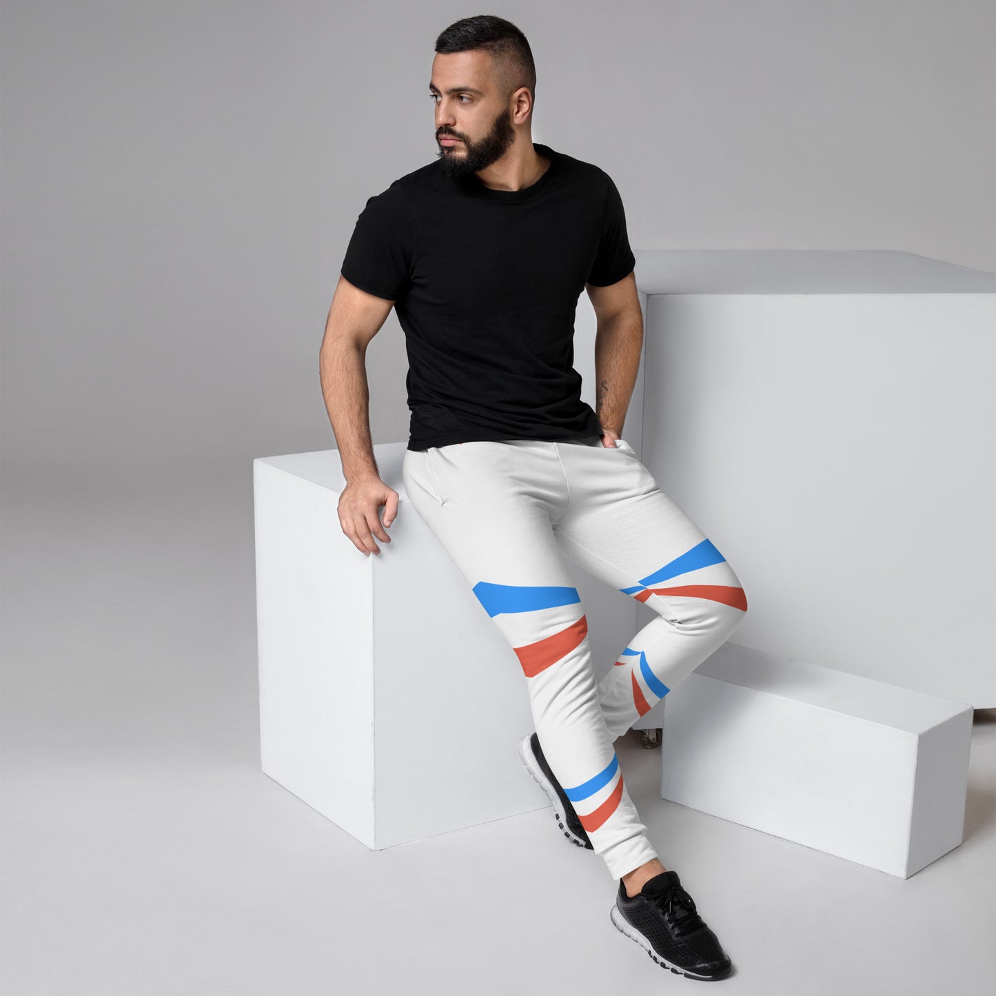 ET80 White/Blue Stripe Men's Joggers