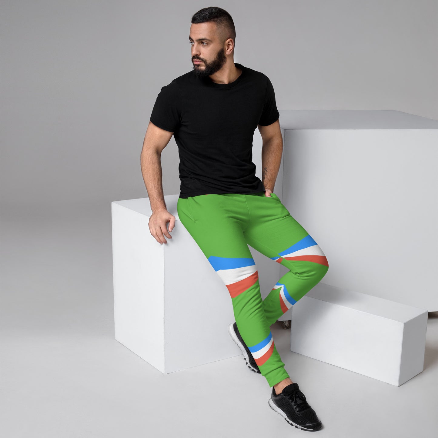 ET80 Green/Blue Stripe Men's Joggers