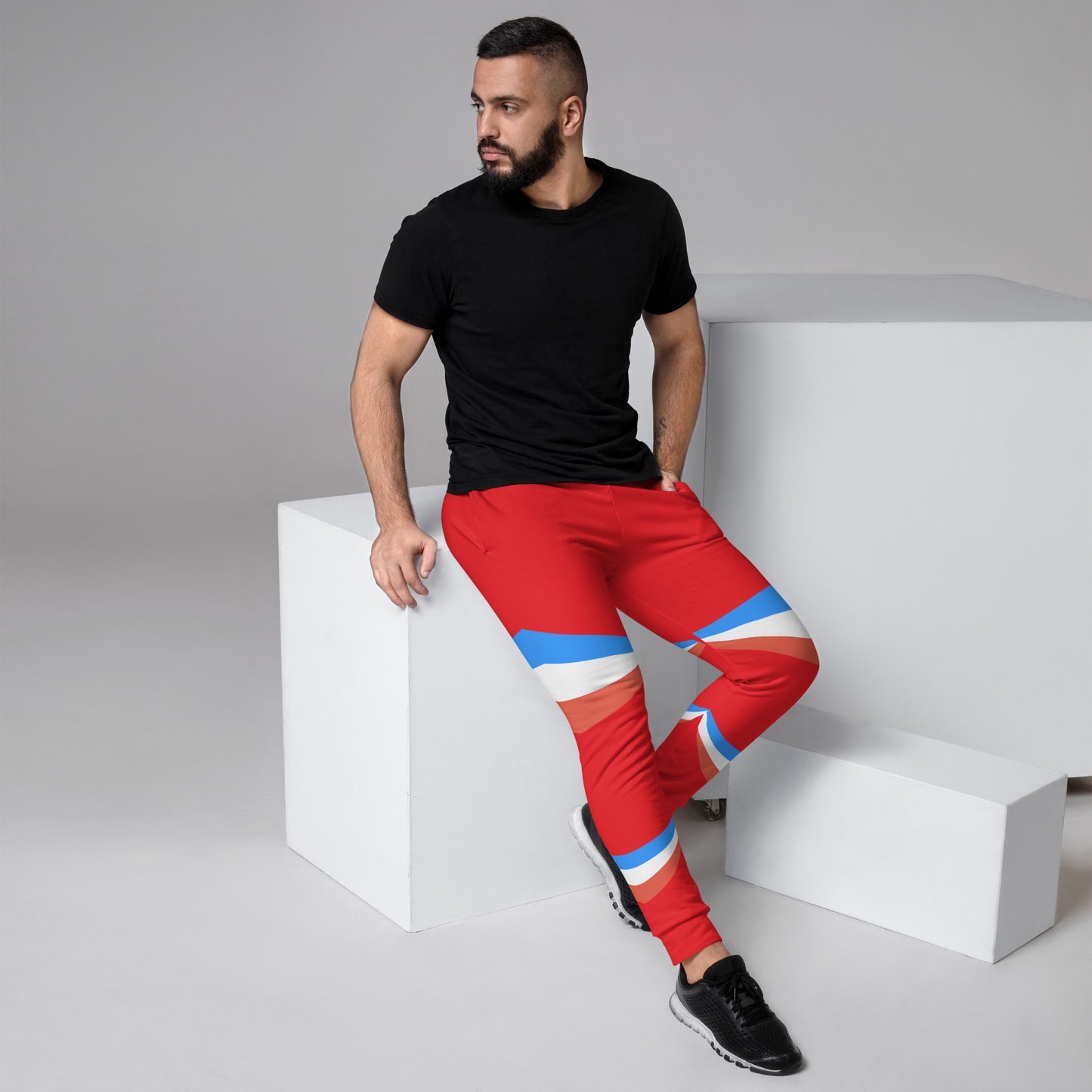 ET80 Red/Blue Stripe Men's Joggers