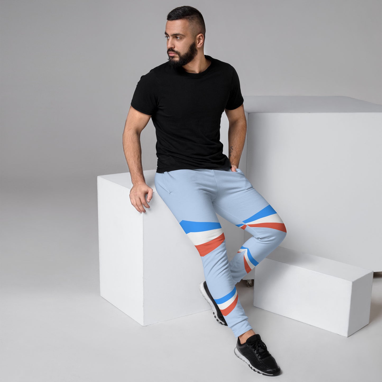 ET80 Light Blue/Blue Stripe Men's Joggers