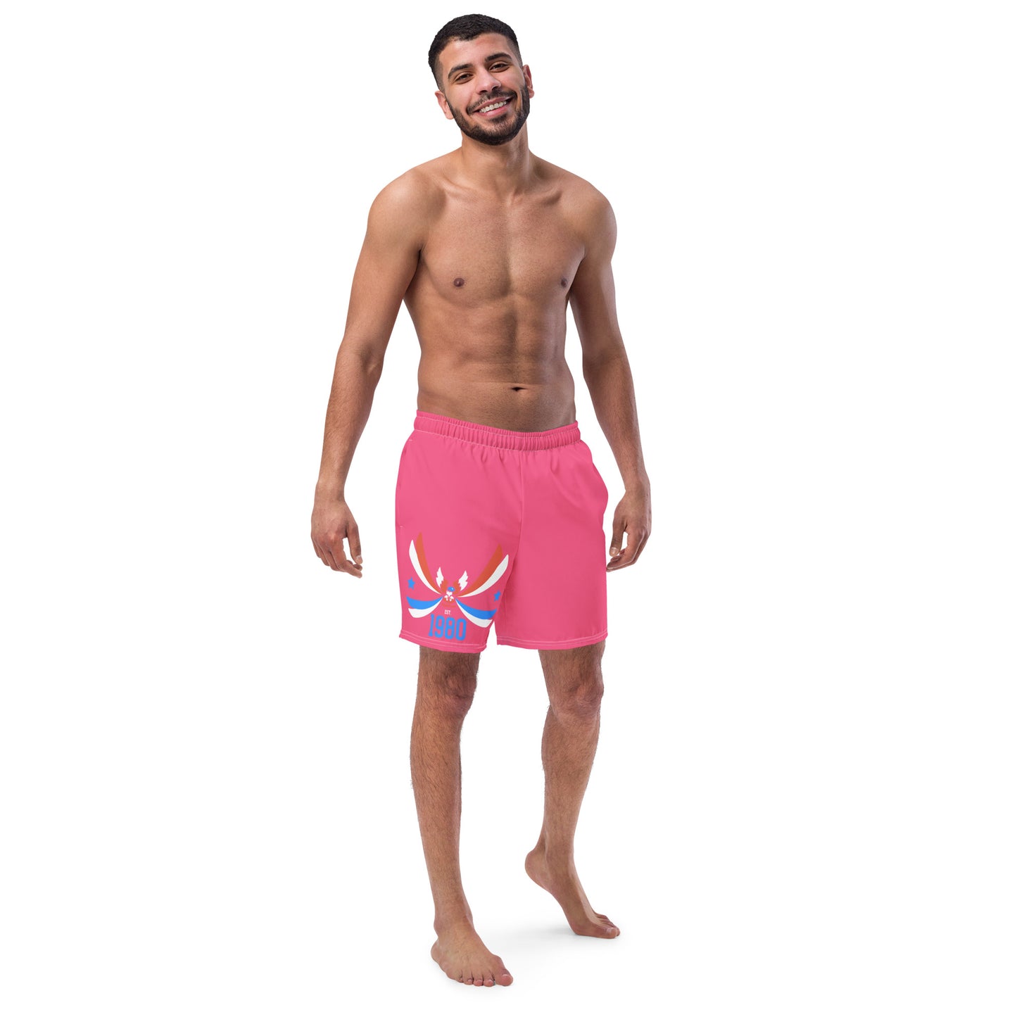 ET80 Men's Pink swim trunks