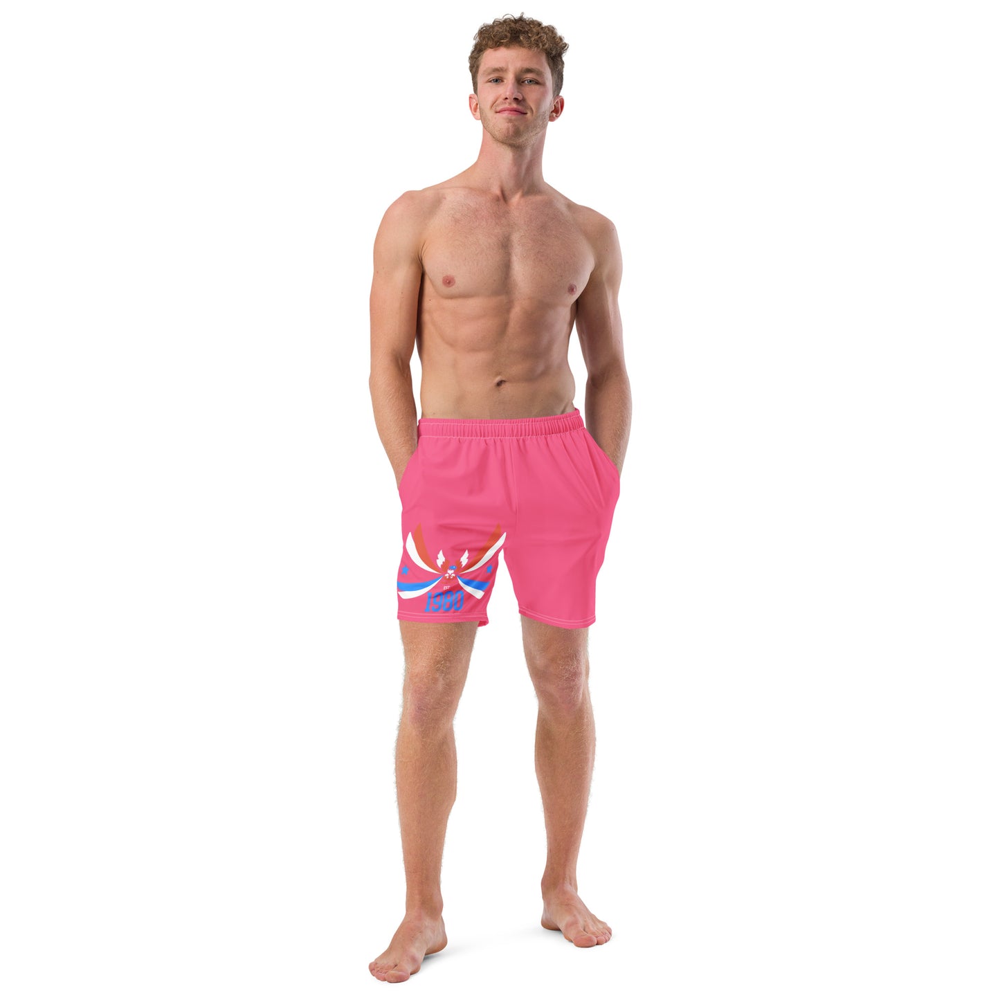 ET80 Men's Pink swim trunks