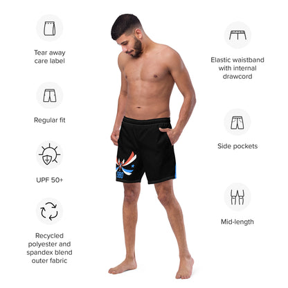 ET80 Men's Black swim trunks