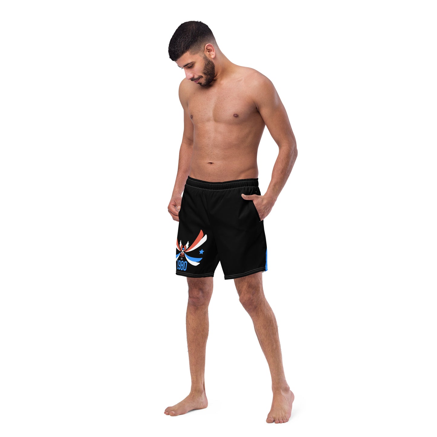 ET80 Men's Black swim trunks