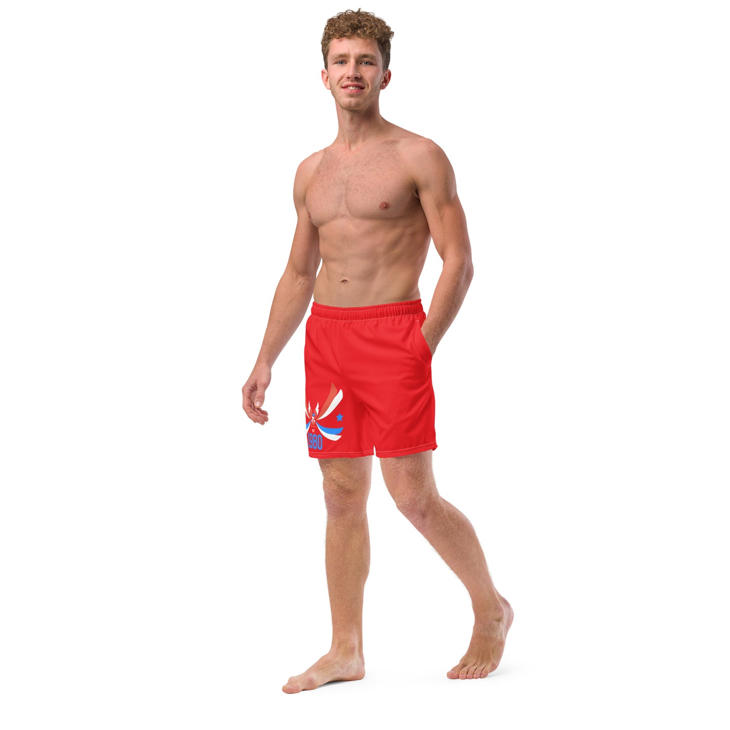 ET80 Men's Red swim trunks