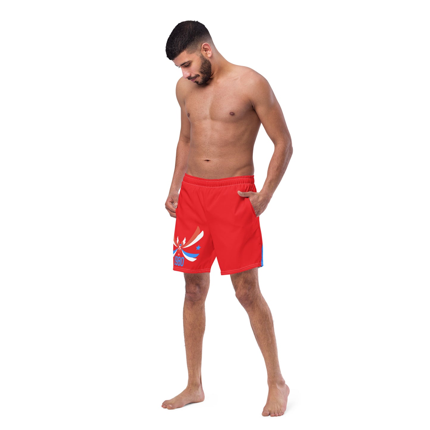 ET80 Men's Red swim trunks