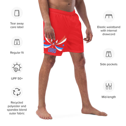 ET80 Men's Red swim trunks