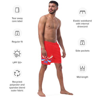 ET80 Men's Red swim trunks