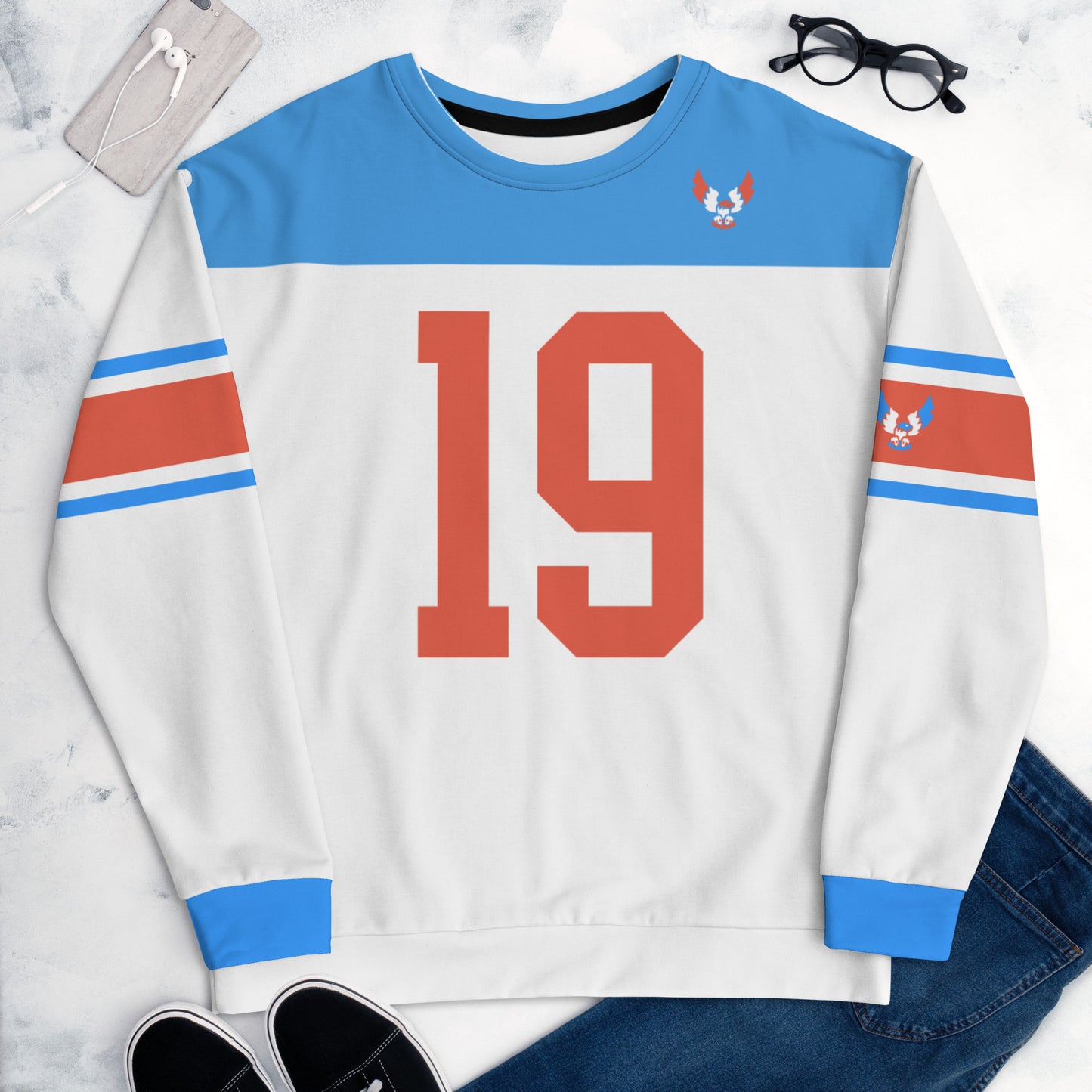 ET80 White Sweatshirt Jersey