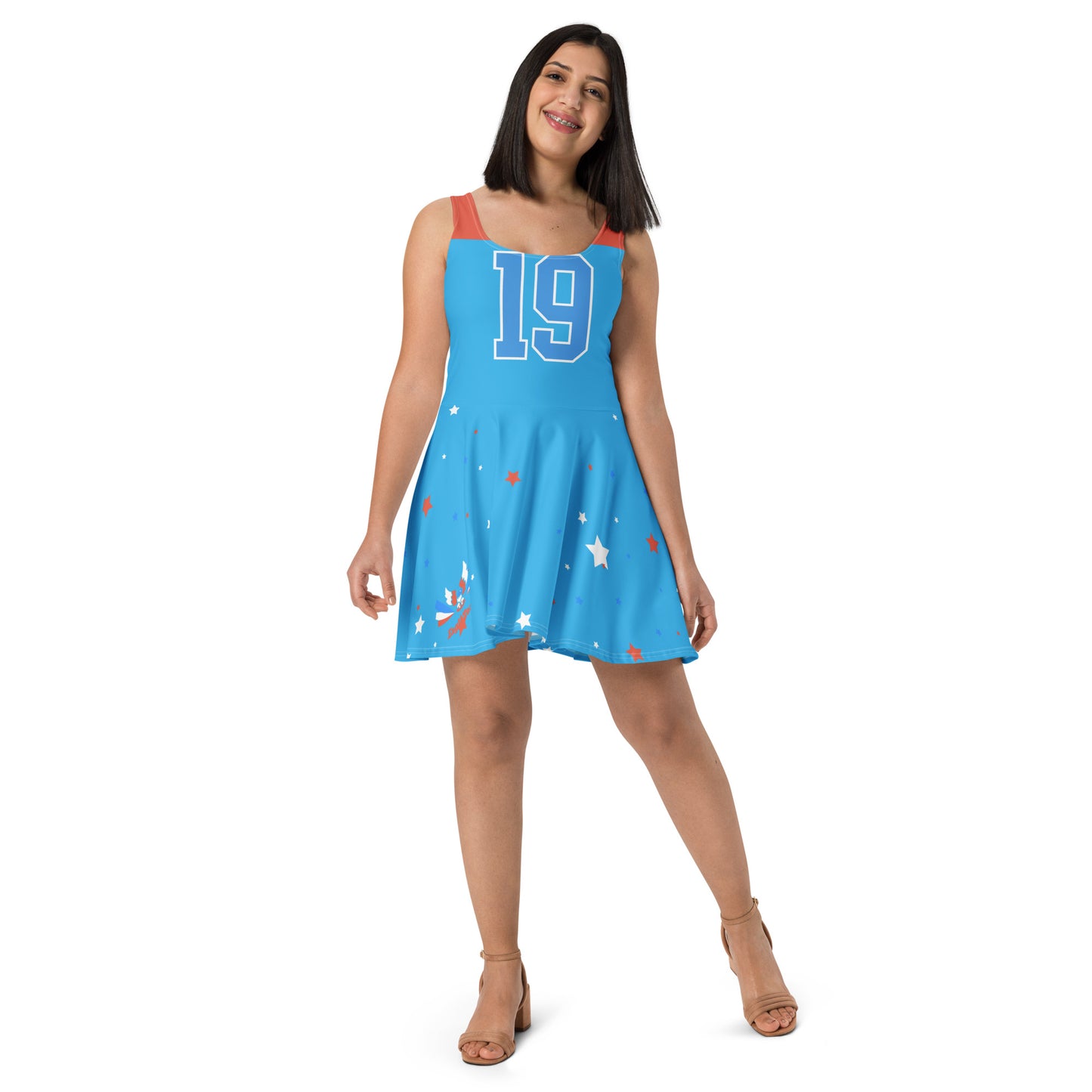 ET80 Blue Skater Dress