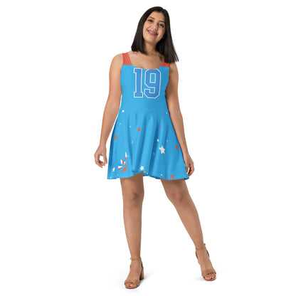 ET80 Blue Skater Dress