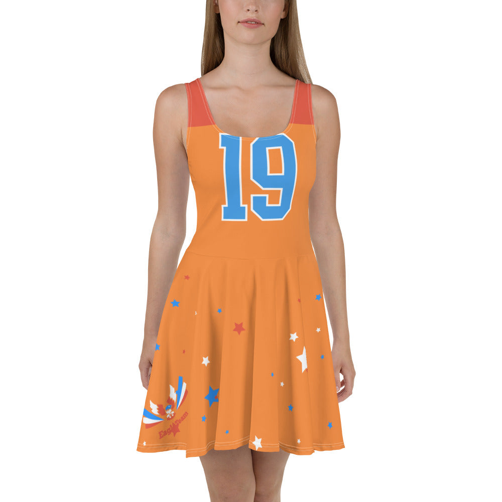 ET80 Orange Skater Dress