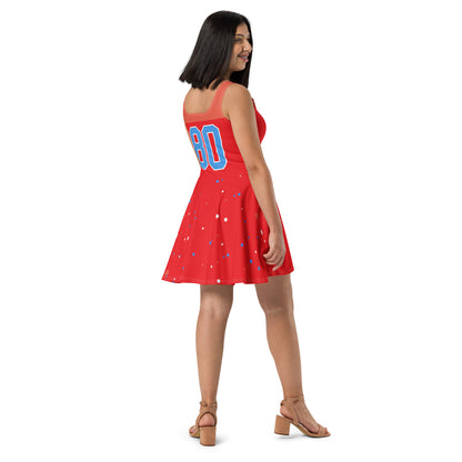 ET80 Red Skater Dress