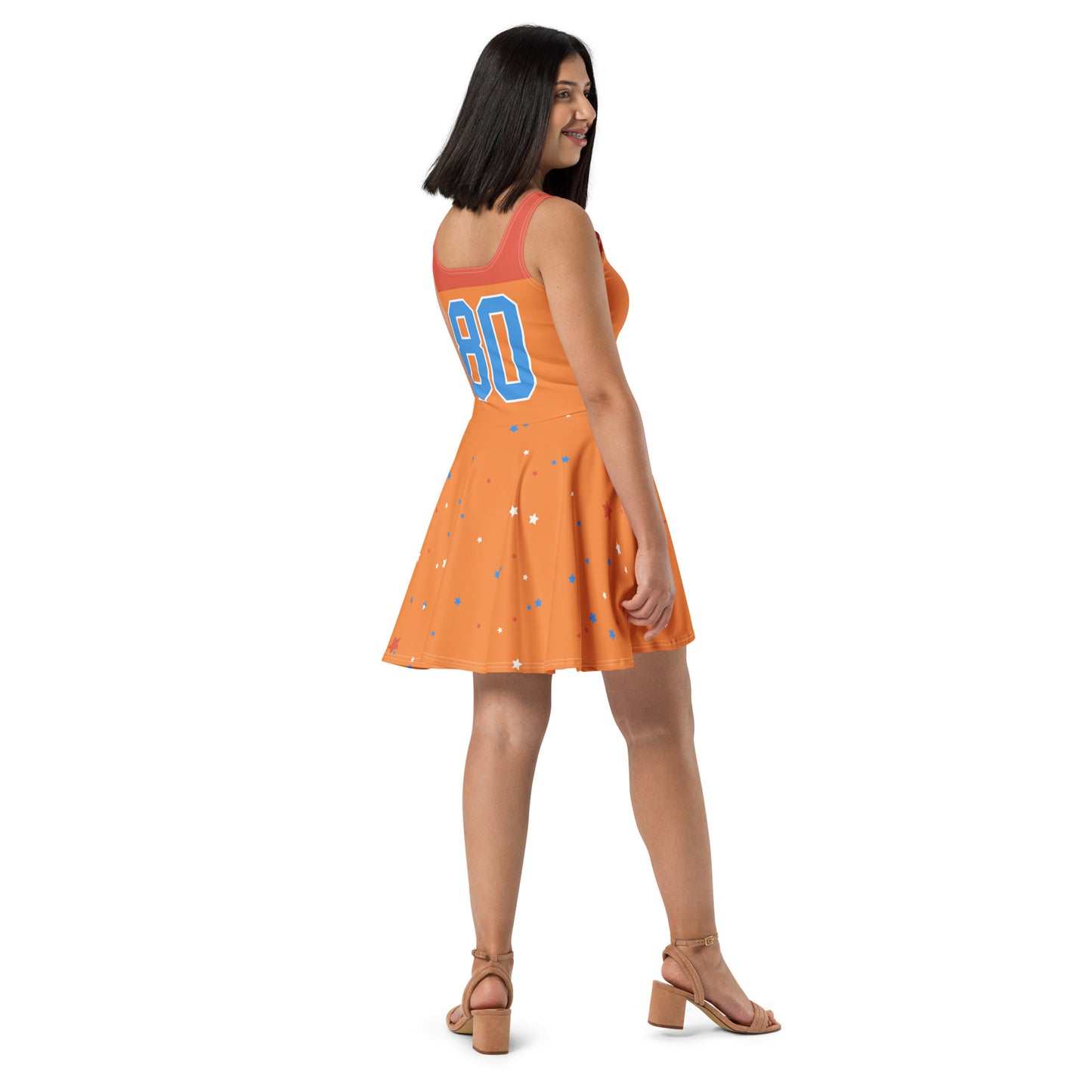 ET80 Orange Skater Dress