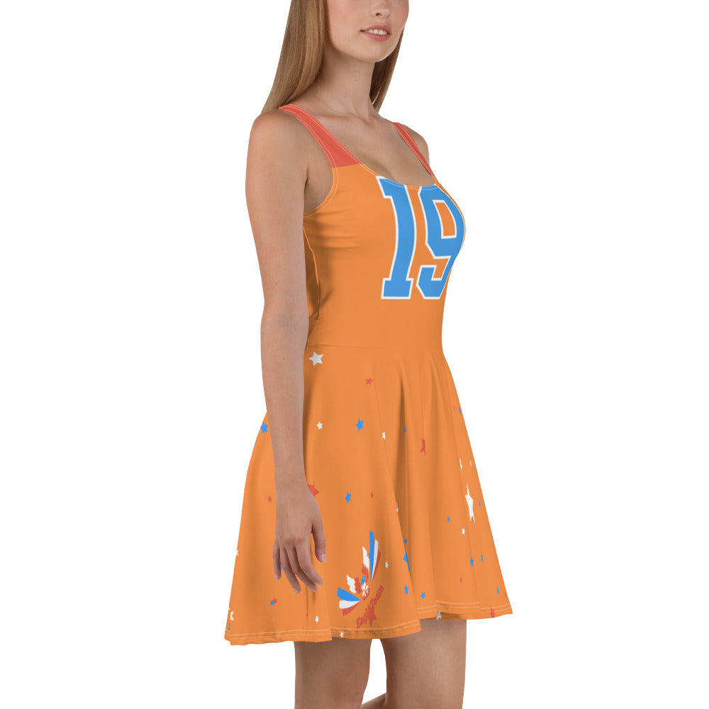 ET80 Orange Skater Dress