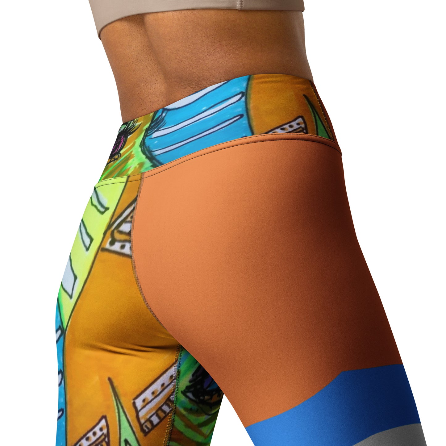 Platinum Collection 1980/Orange Yoga Leggings