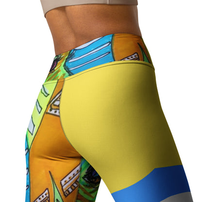 Platinum Collection 1980 Yoga Yellow Leggings