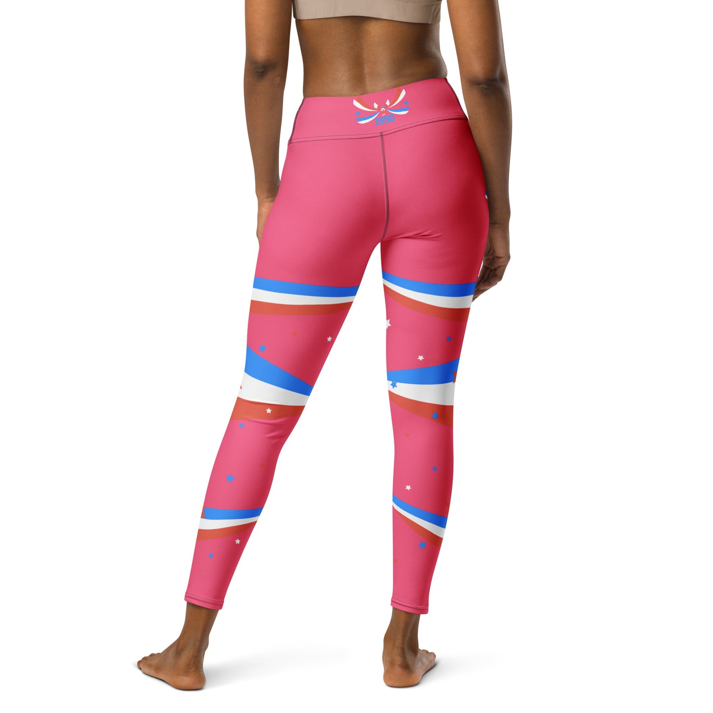 ET80 Pink/Blue Triple Stripe Leggings