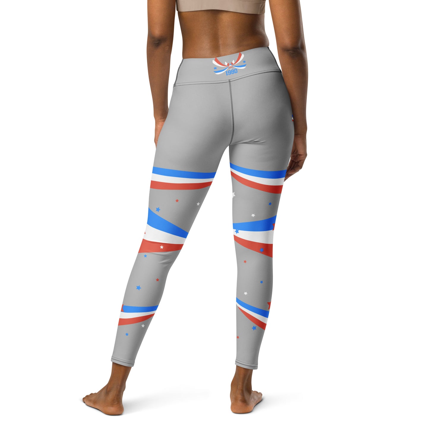 ET80 Grey/Blue triple Stripe Leggings