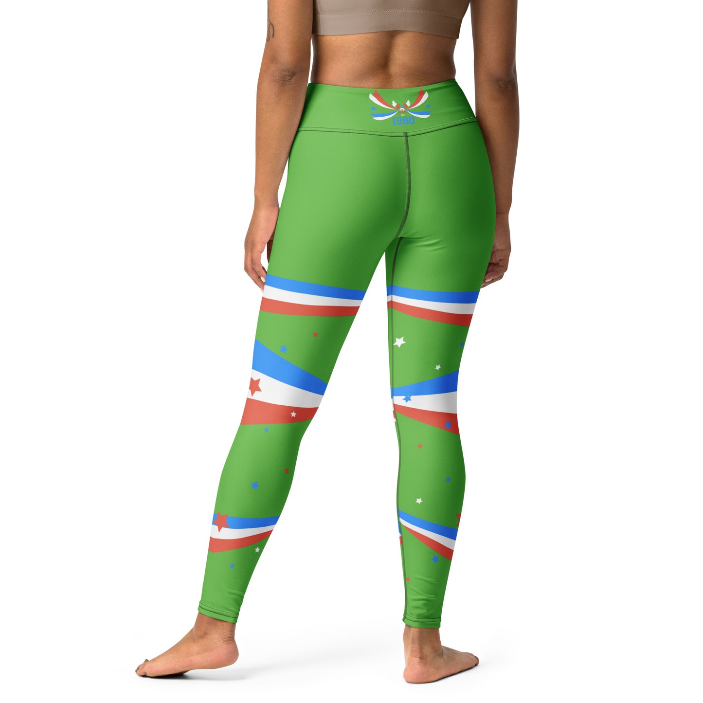 ET80 Green/Blue triple Stripe Leggings