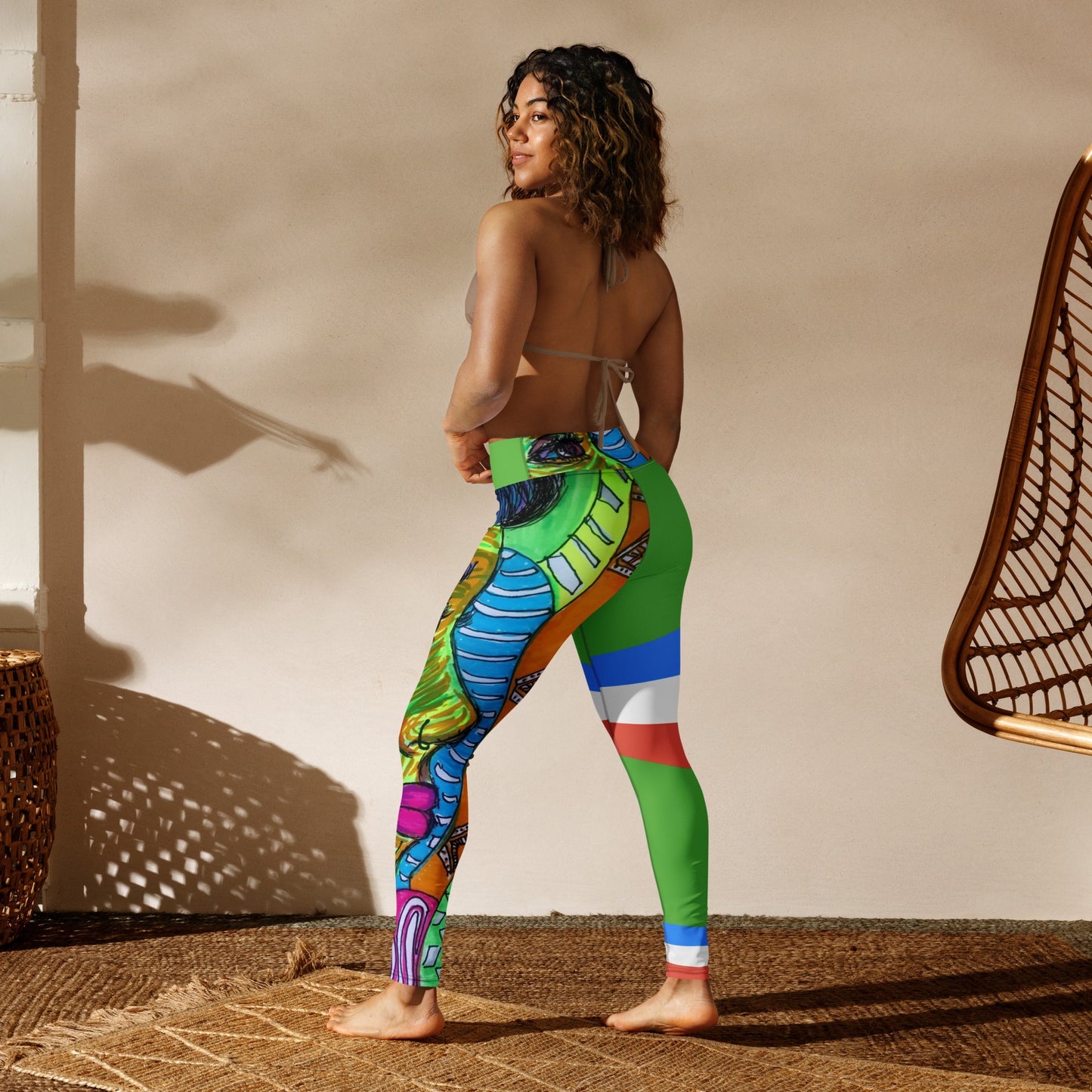 Platinum Collection 1980/Green Yoga Leggings