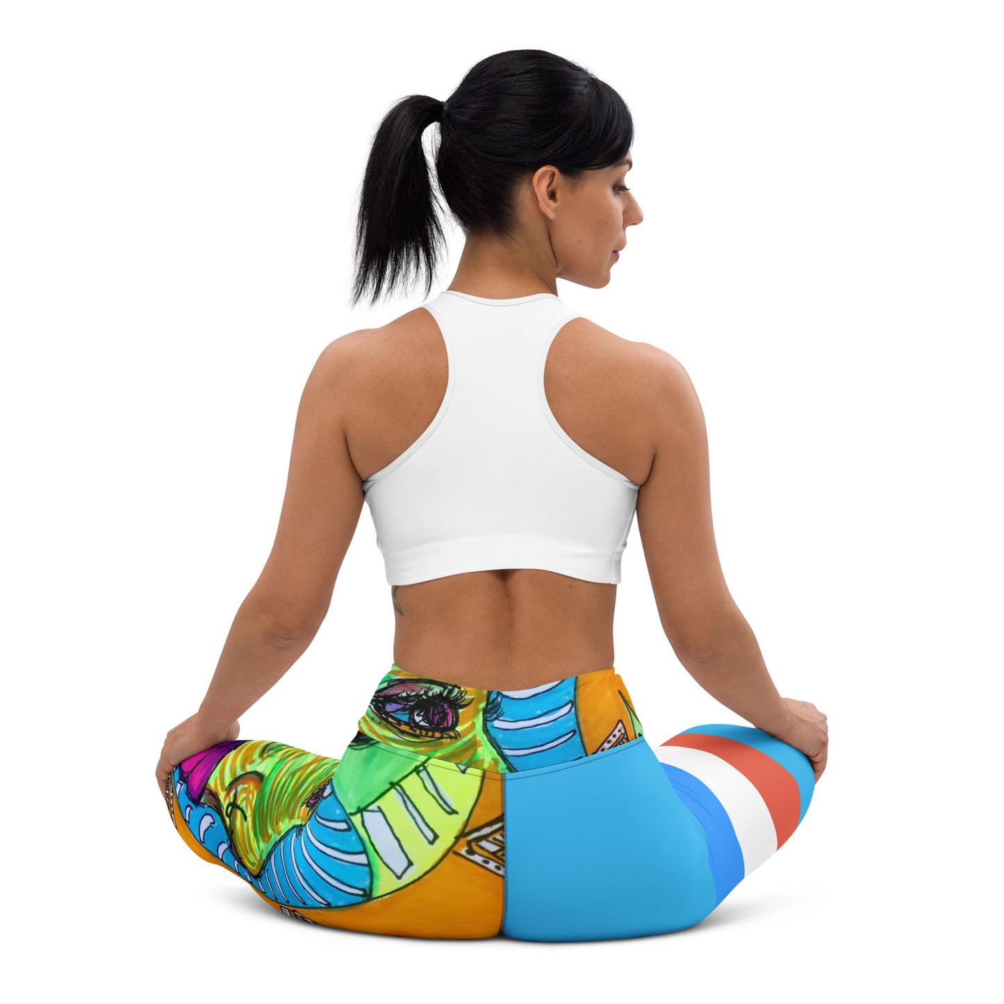 Platinum Collection 1980/Blue Yoga Leggings