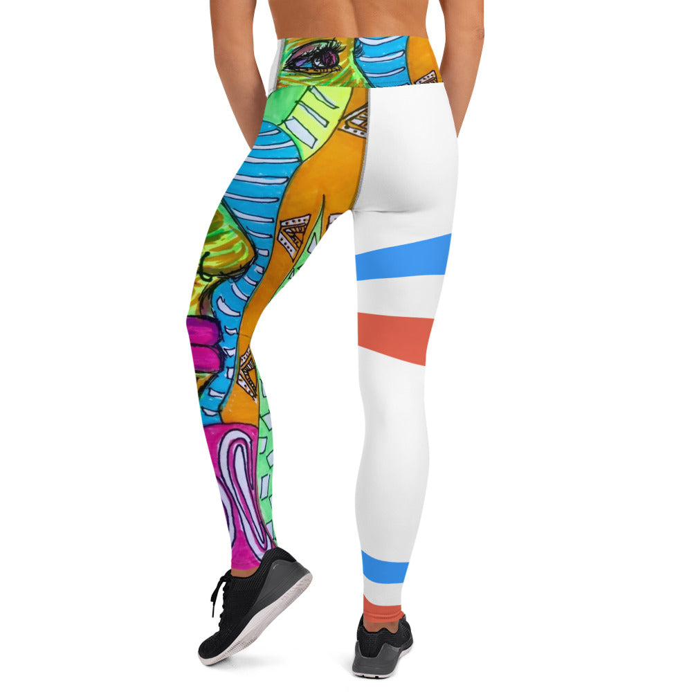 Platinum Collection 1980/White Yoga Leggings