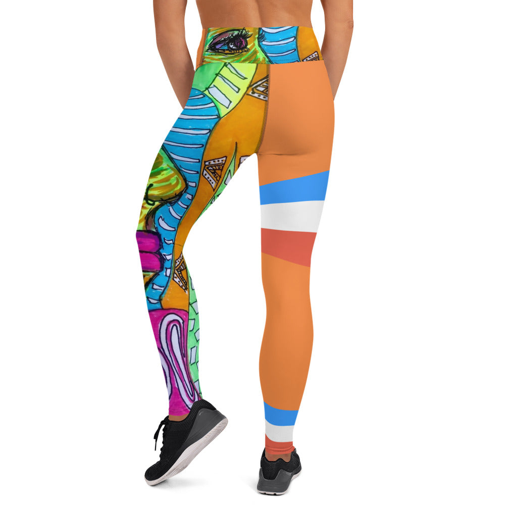 Platinum Collection 1980/Orange Yoga Leggings