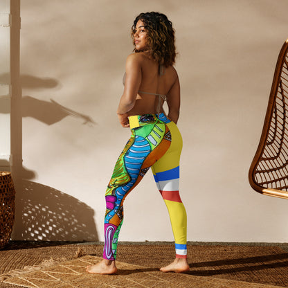 Platinum Collection 1980 Yoga Yellow Leggings