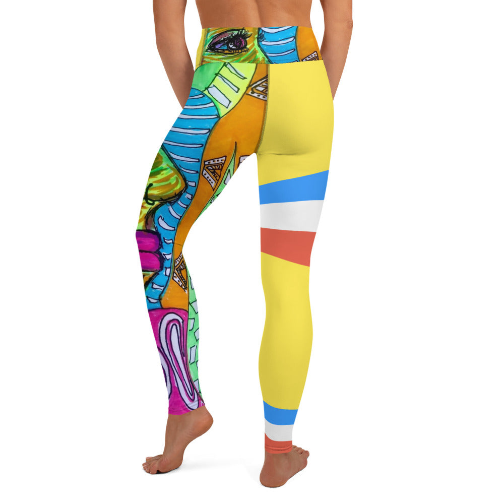 Platinum Collection 1980 Yoga Yellow Leggings