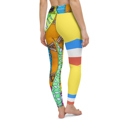 Platinum Collection 1980 Yoga Yellow Leggings