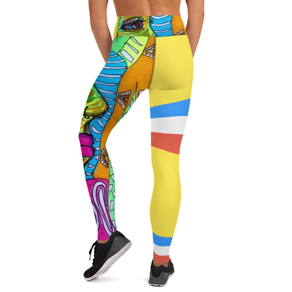 Platinum Collection 1980 Yoga Yellow Leggings