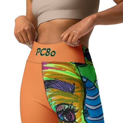 Platinum Collection 1980/Orange Yoga Leggings